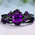 Women's 2pc. Set Fashion Black Gold ring