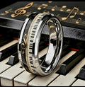 Vintage Piano Note Ring